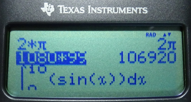 TI-36X Pro : 計算履歴の中にある数式を選択