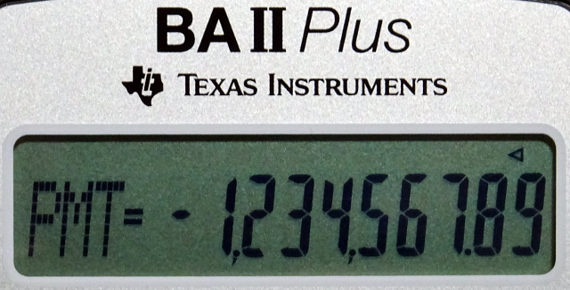 BA II Plus 液晶